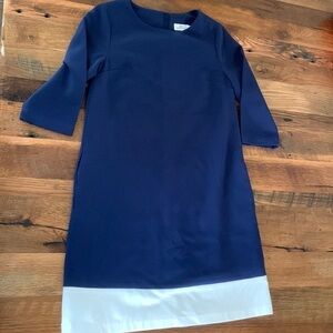 Vineyard Vines block navy and white dress
